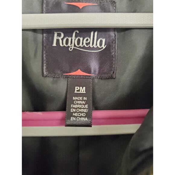 Women's Rafaella Black Beaded Full Zip Lightweight Vest | Size Petite Medium - Picture 6 of 7